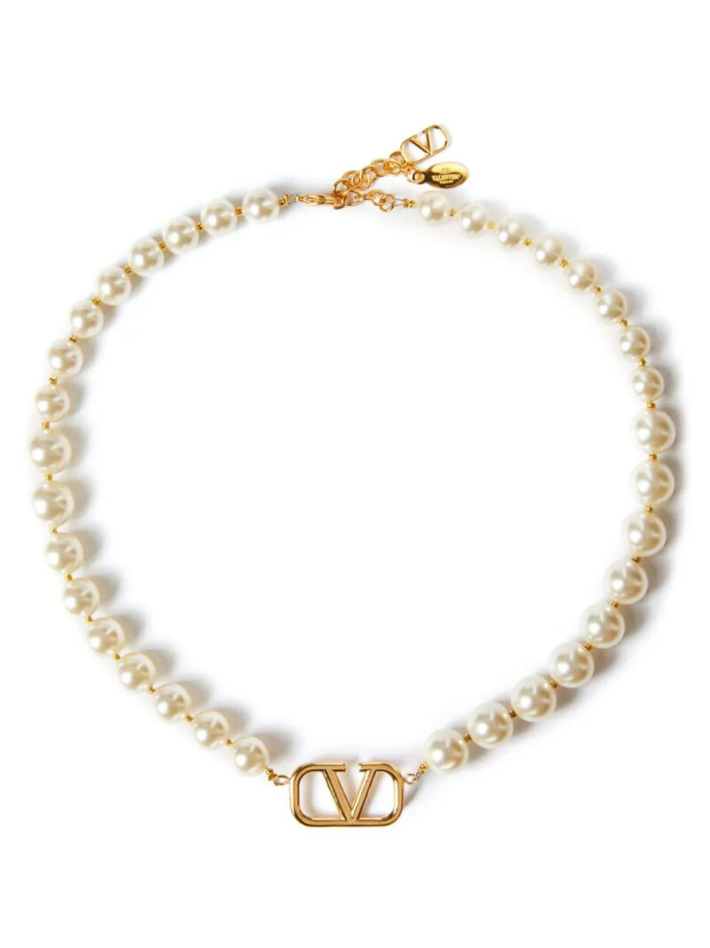 Valentino Garavani  VLogo Signature pearl necklace.