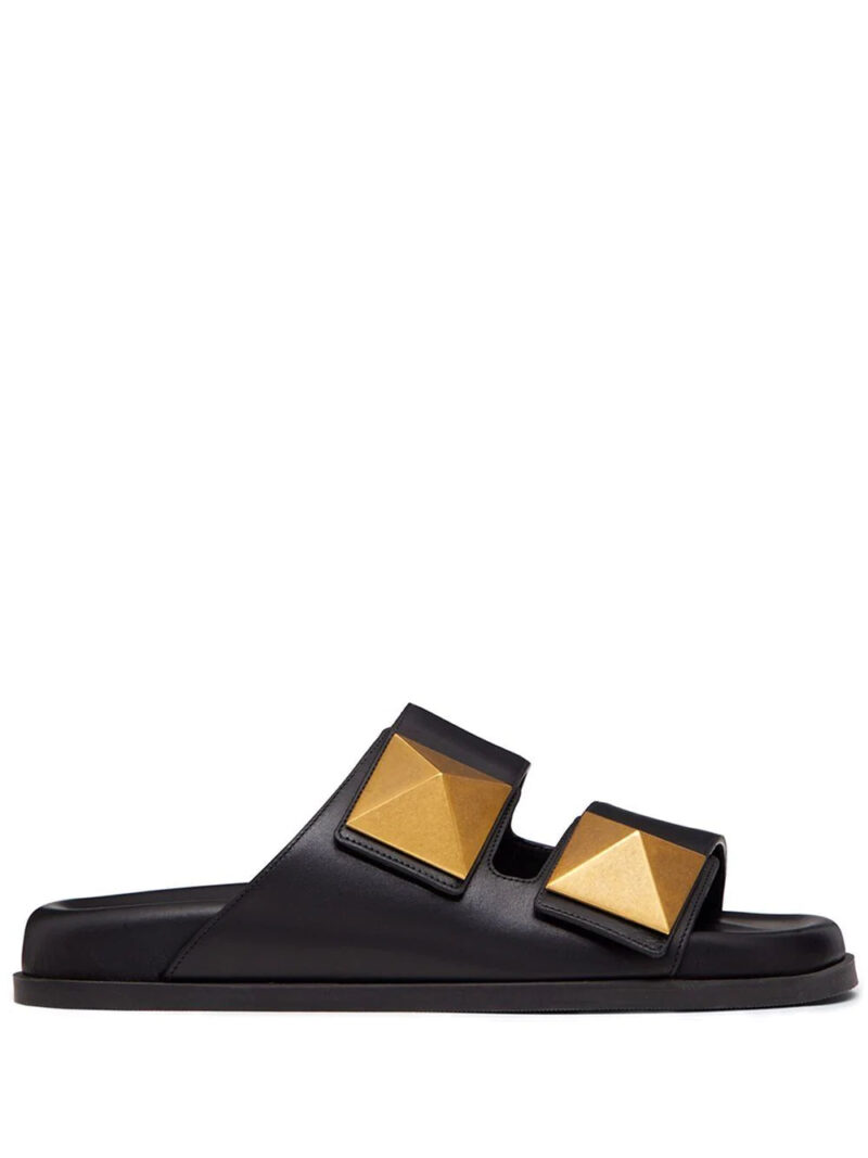 Valentino Garavani  oversized Rockstud flat sandals