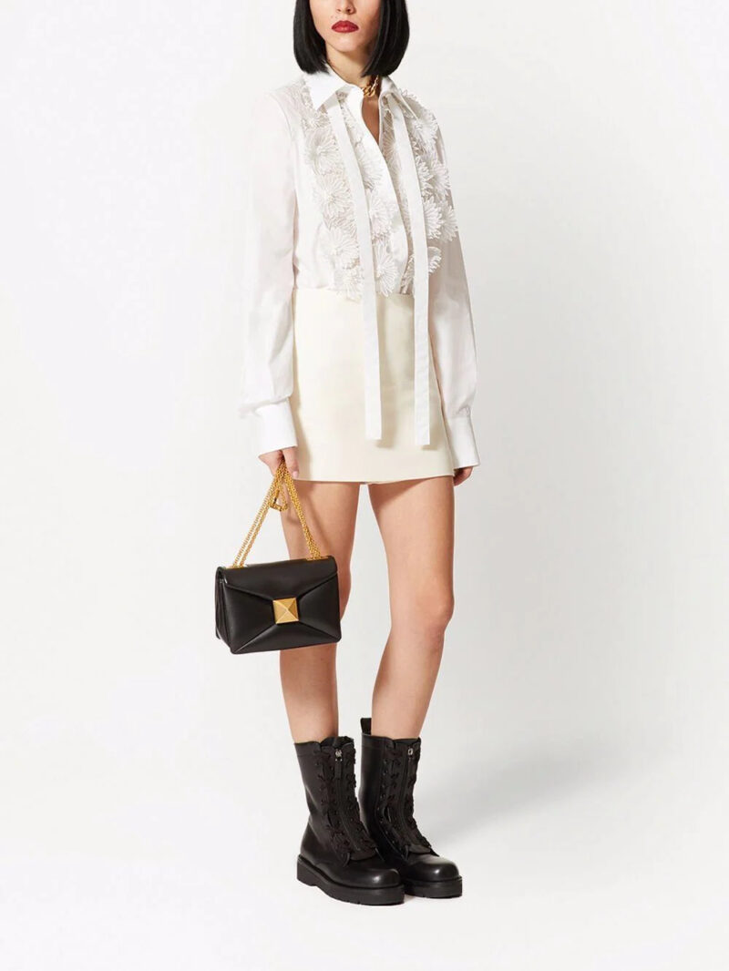 Valentino Garavani  appliqué-detail long-sleeve shirt
