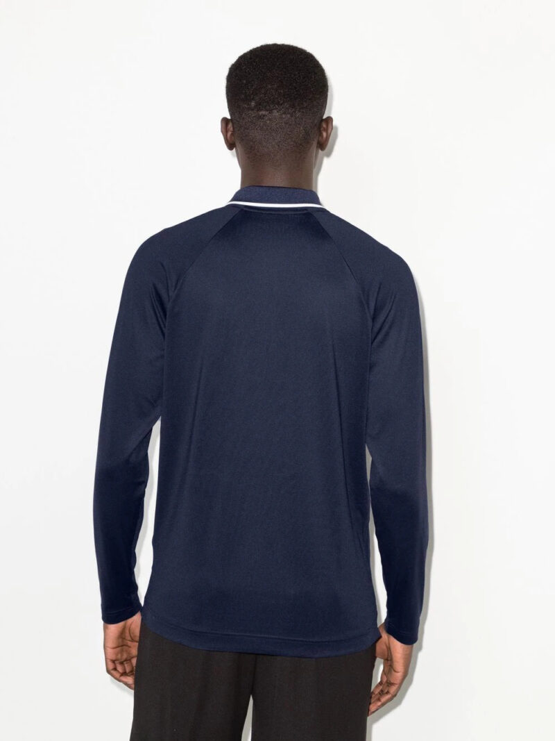 Lacoste logo-patch long-sleeve polo shirt