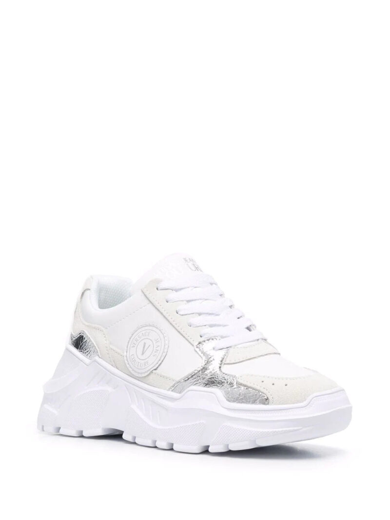 Versace Jeans Couture  logo-patch lace-up sneakers