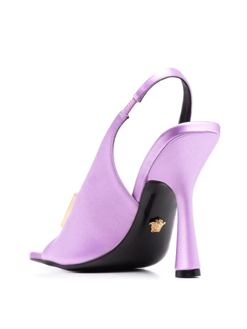 Versace Crystal 110mm satin sandals