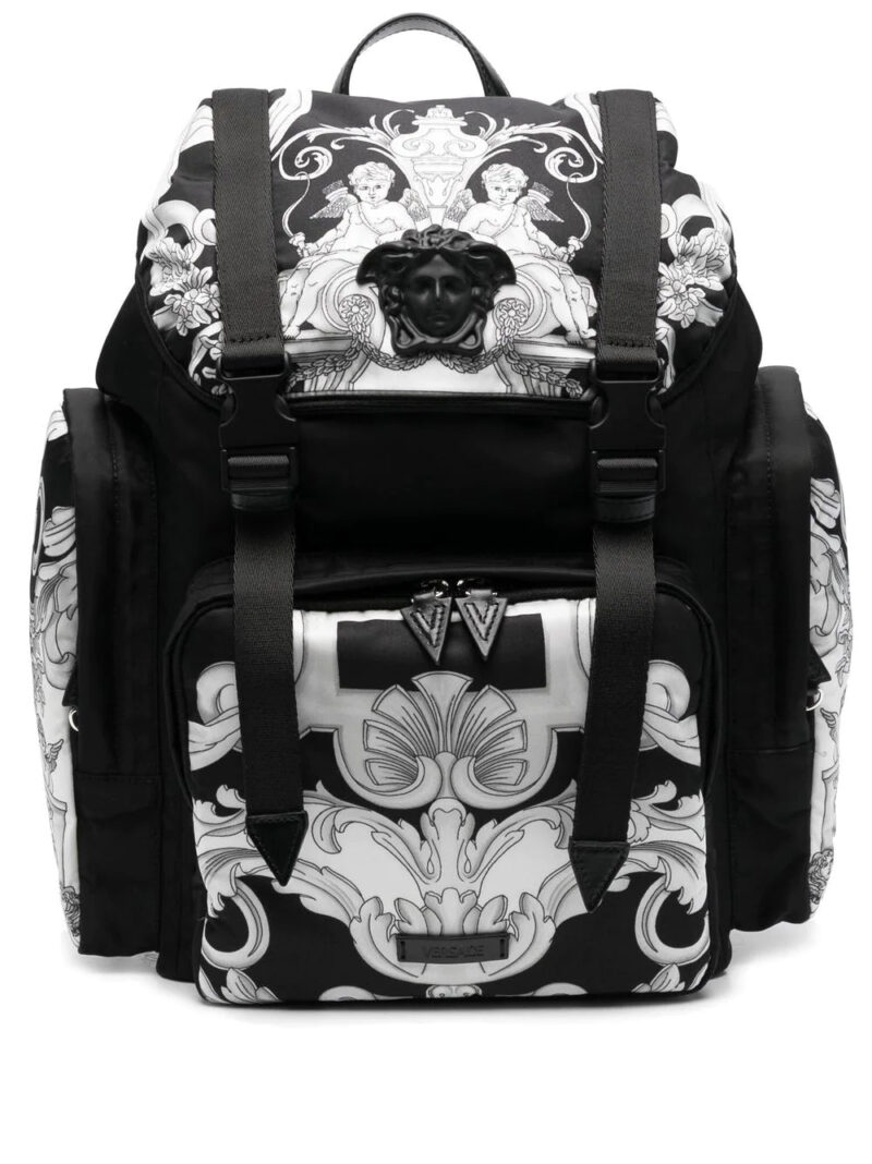 Versace La Medusa printed backpack