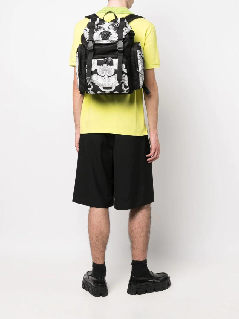 Versace La Medusa printed backpack