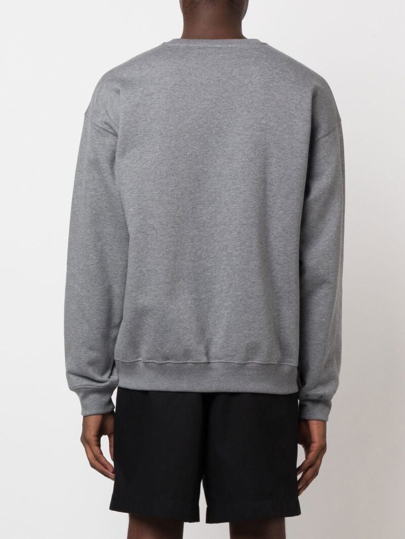 Versace  logo-embroidered jersey sweatshirt