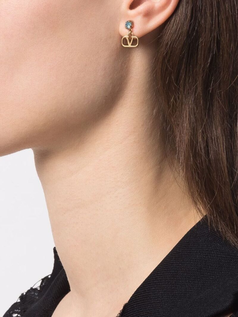 Valentino Garavani  VLogo Signature crystal drop earrings