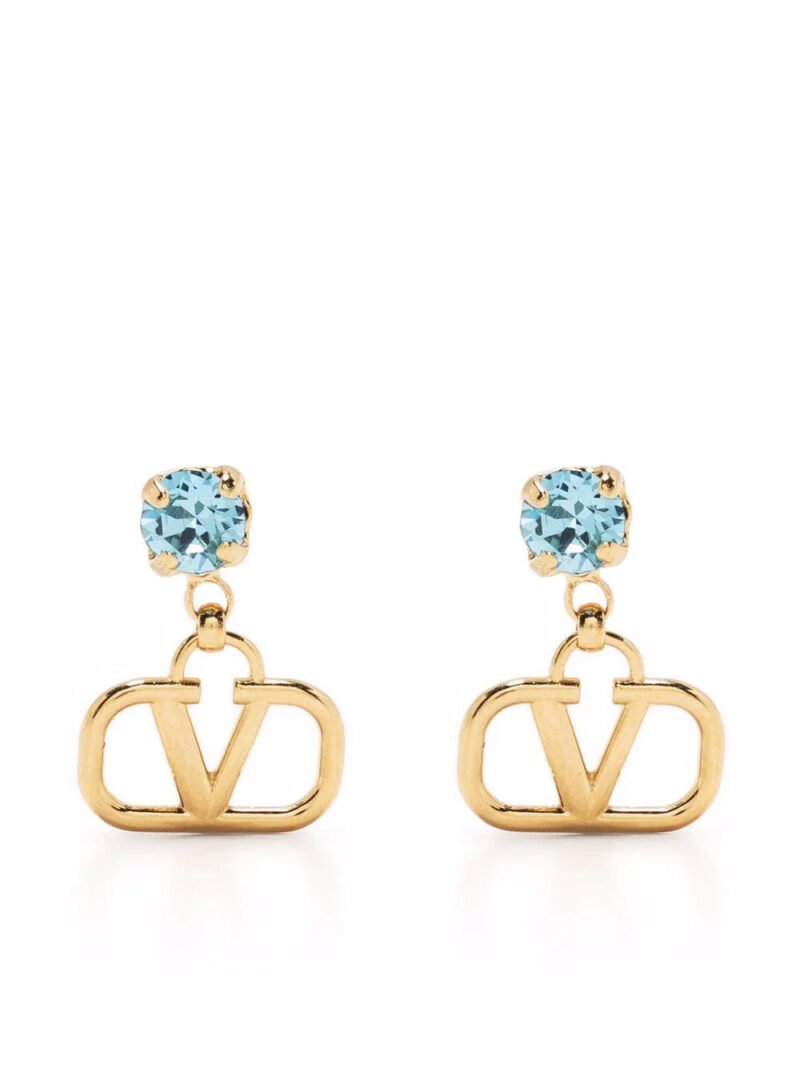 Valentino Garavani  VLogo Signature crystal drop earrings