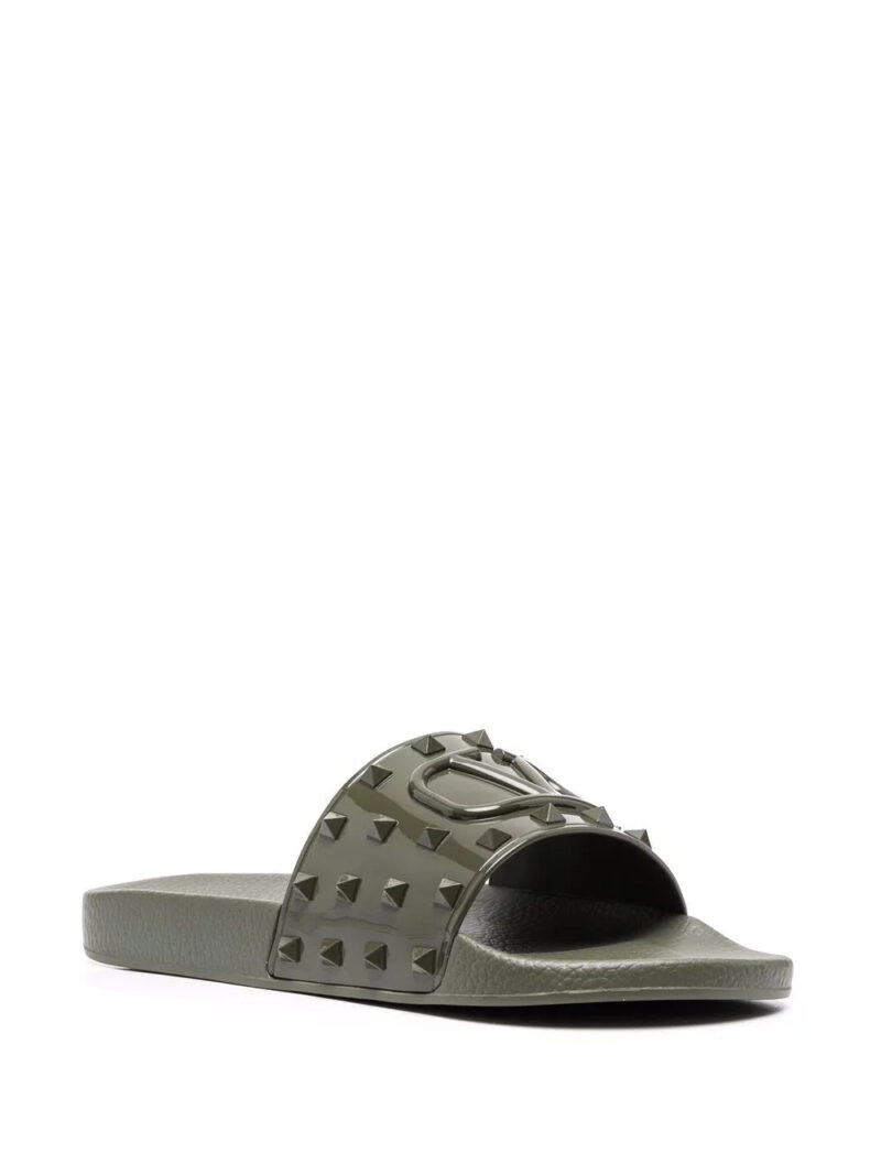 Valentino Garavani VLogo Rockstud flat slides