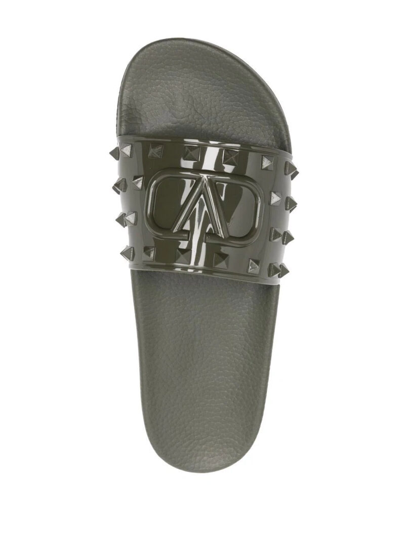 Valentino Garavani VLogo Rockstud flat slides