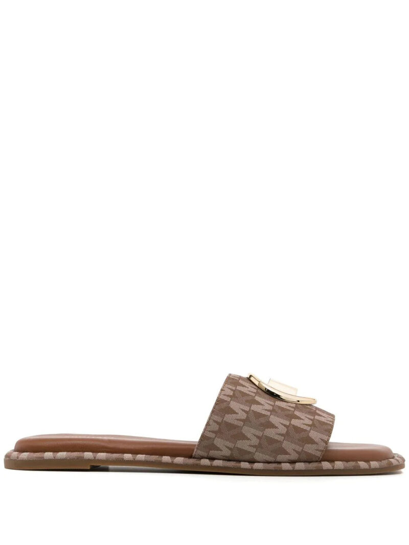 Micheal kors Hayworth leather sliders