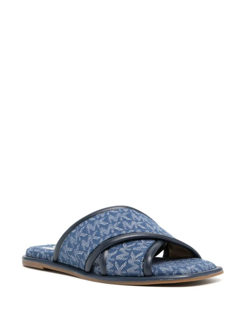 Micheal kors Gideon monogram slide sandals
