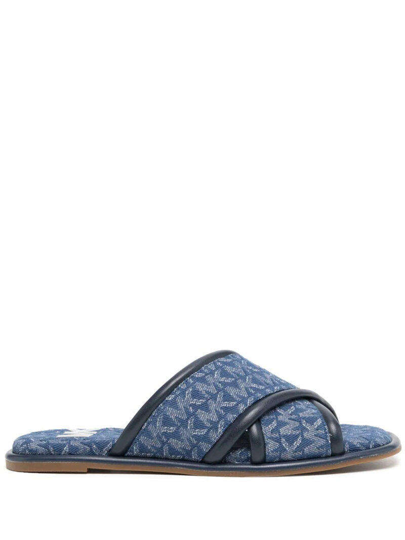 Micheal kors Gideon monogram slide sandals
