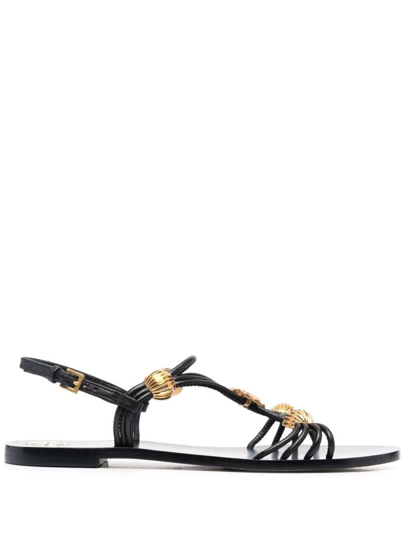Tory Burch Capri logo-plaque sandals