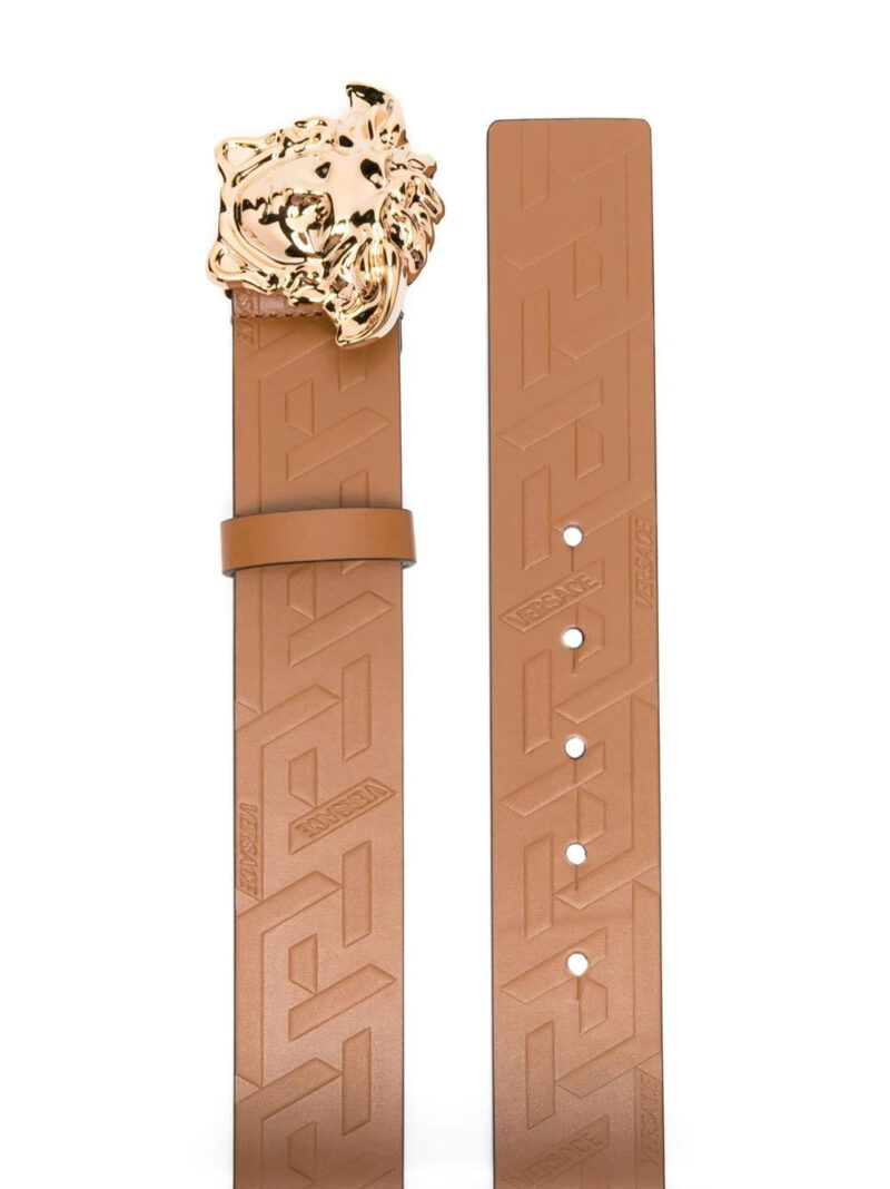 Versace Medusa logo leather belt