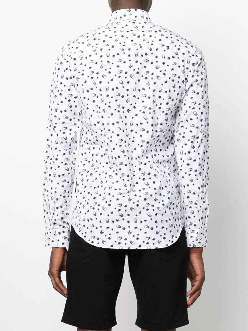 Phillip plein all-over skull-print shirt