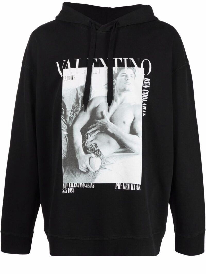 Valentino Garavani  graphic-print cotton hoodie