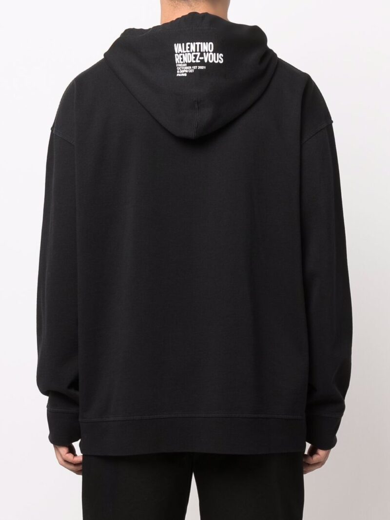 Valentino Garavani  graphic-print cotton hoodie