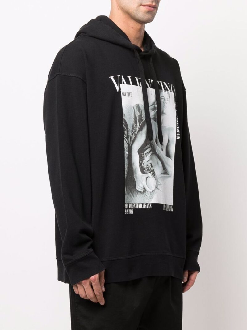 Valentino Garavani  graphic-print cotton hoodie