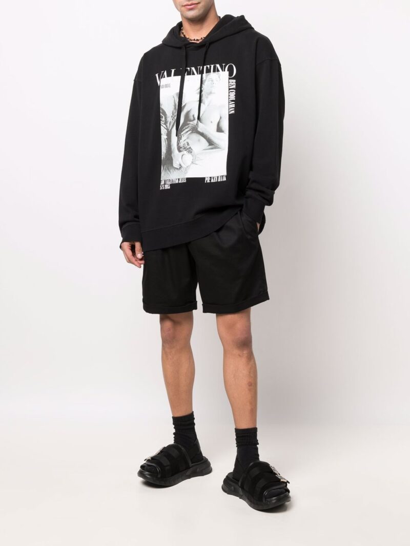 Valentino Garavani  graphic-print cotton hoodie