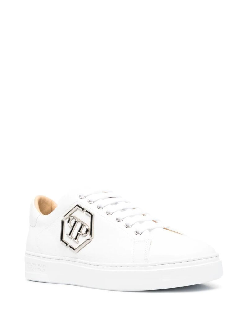 Phillip plein side logo-plaque detail sneakers