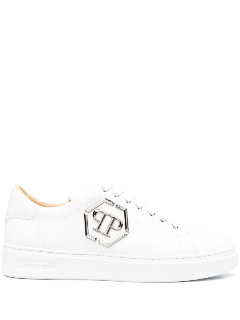 Phillip plein side logo-plaque detail sneakers