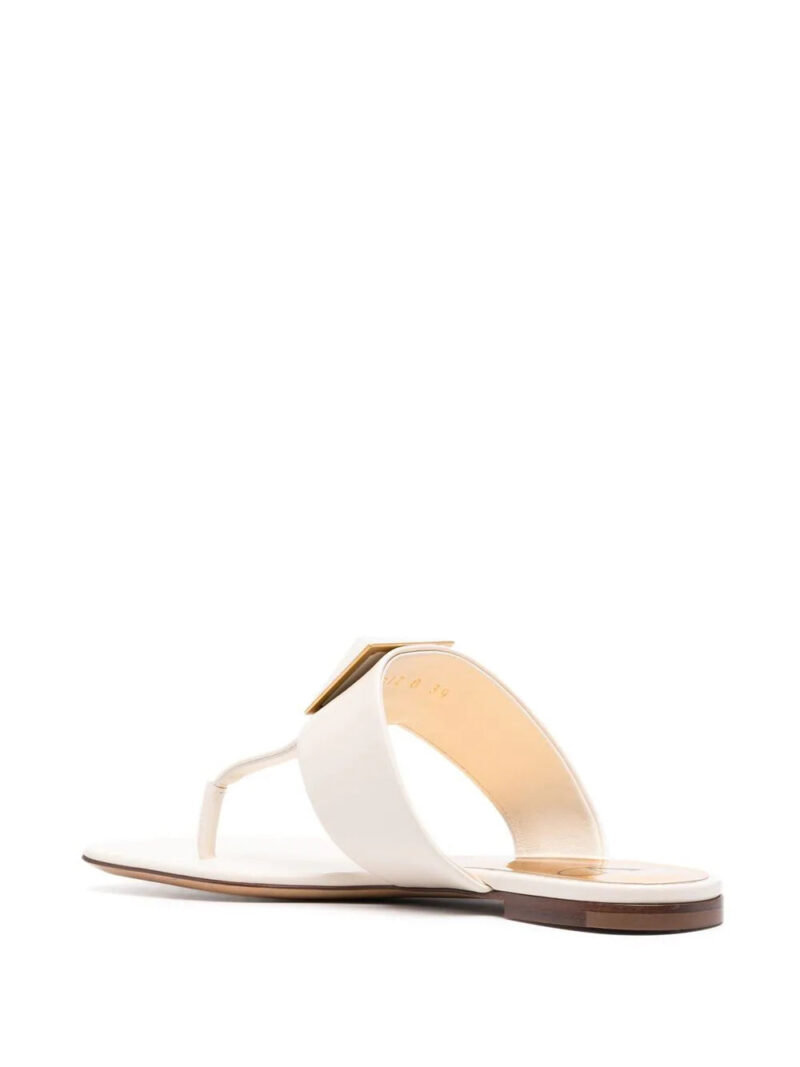 Valentino Garavani plaque detailing flat sandals