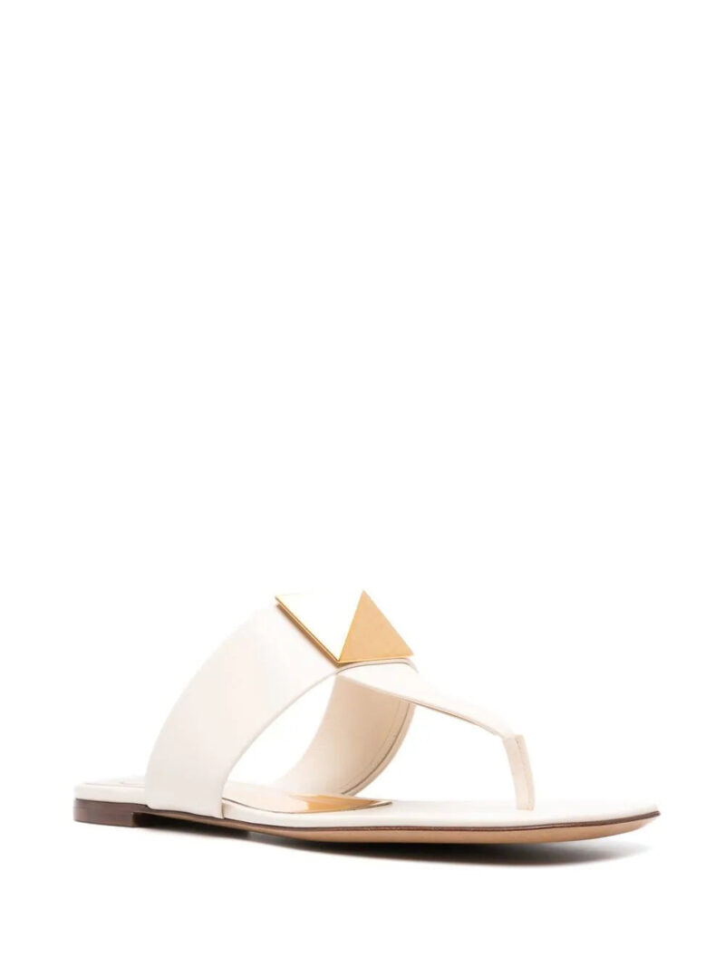 Valentino Garavani plaque detailing flat sandals