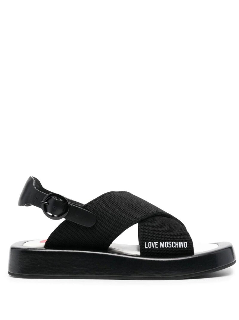 Moschino side logo-print sandals