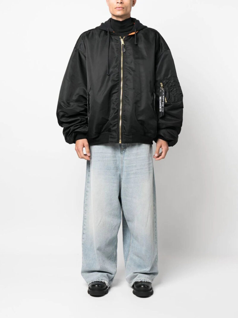 VETEMENTS  reversible hooded bomber jacket