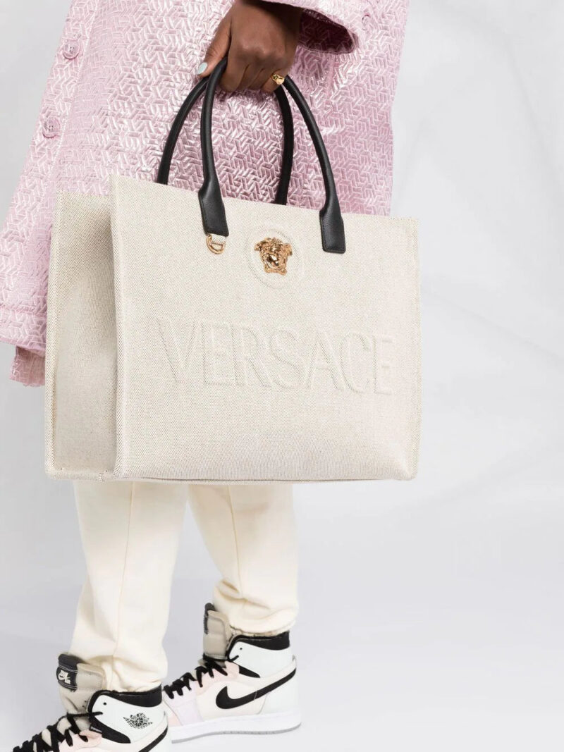 Versace  La Medusa canvas tote bag