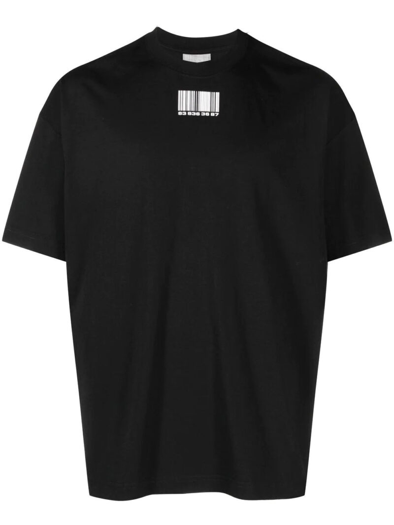 Vetements barcode-print short-sleeved T-shirt