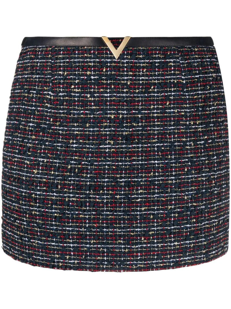 Valentino Garavani  VLogo tweed miniskirt
