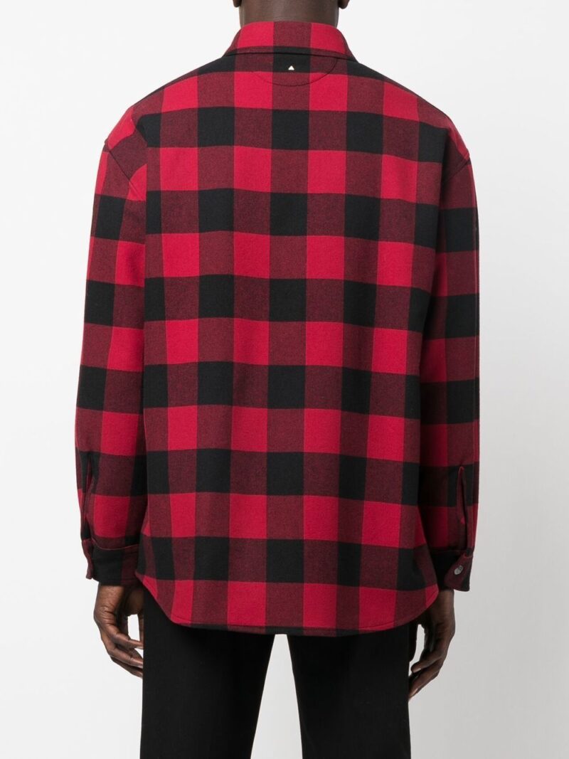 Valentino  check-print virgin-wool overshirt