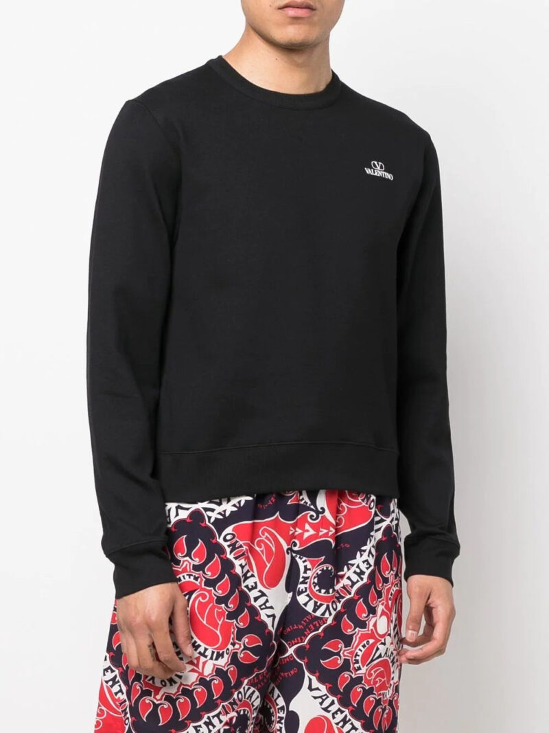 Valentino logo-print cotton sweatshirt