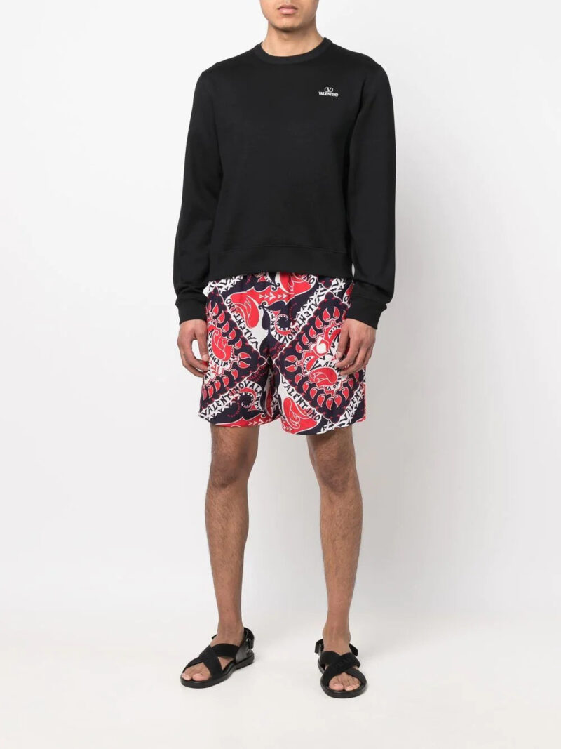 Valentino logo-print cotton sweatshirt