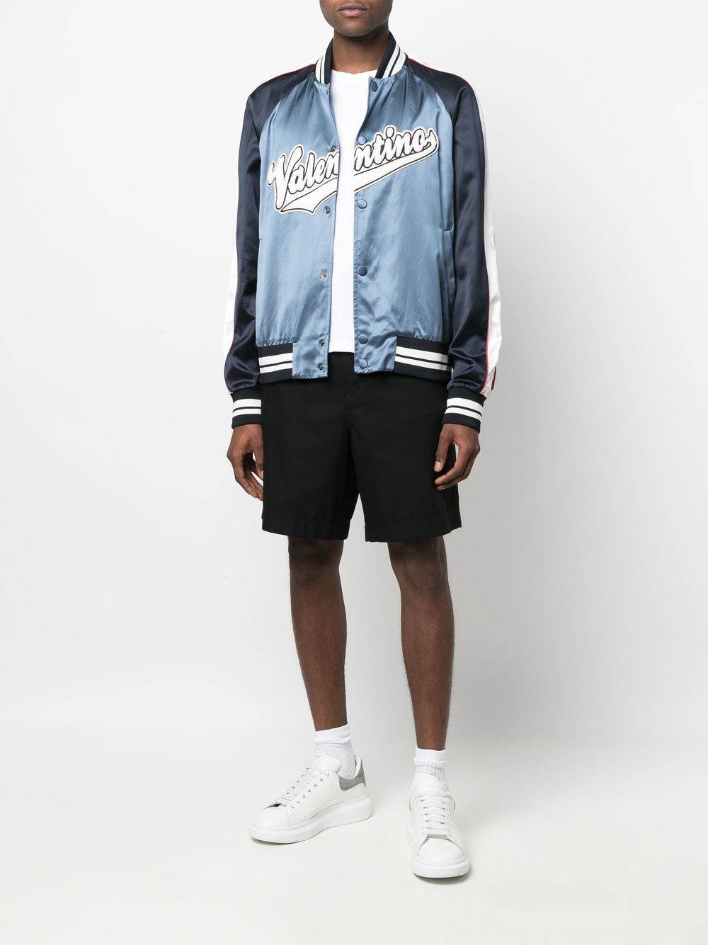 Valentino Garavani logo-patch bomber jacket - Image 2