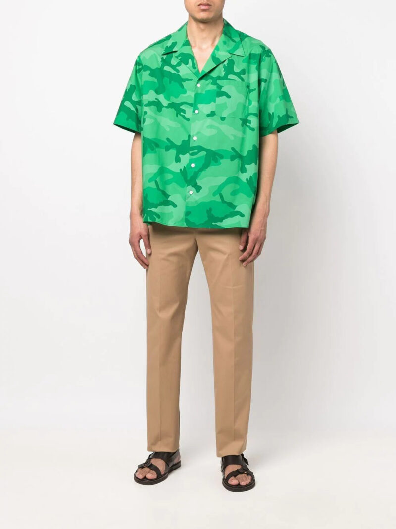 Valentino  camouflage print short-sleeve shirt