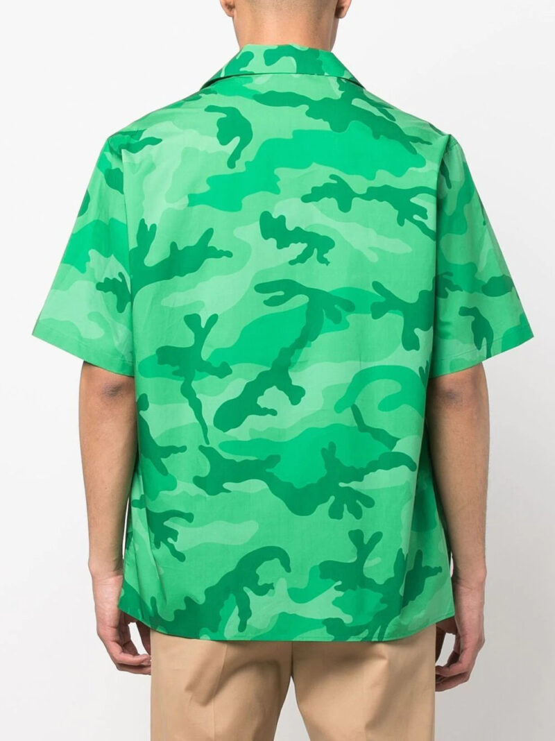 Valentino  camouflage print short-sleeve shirt