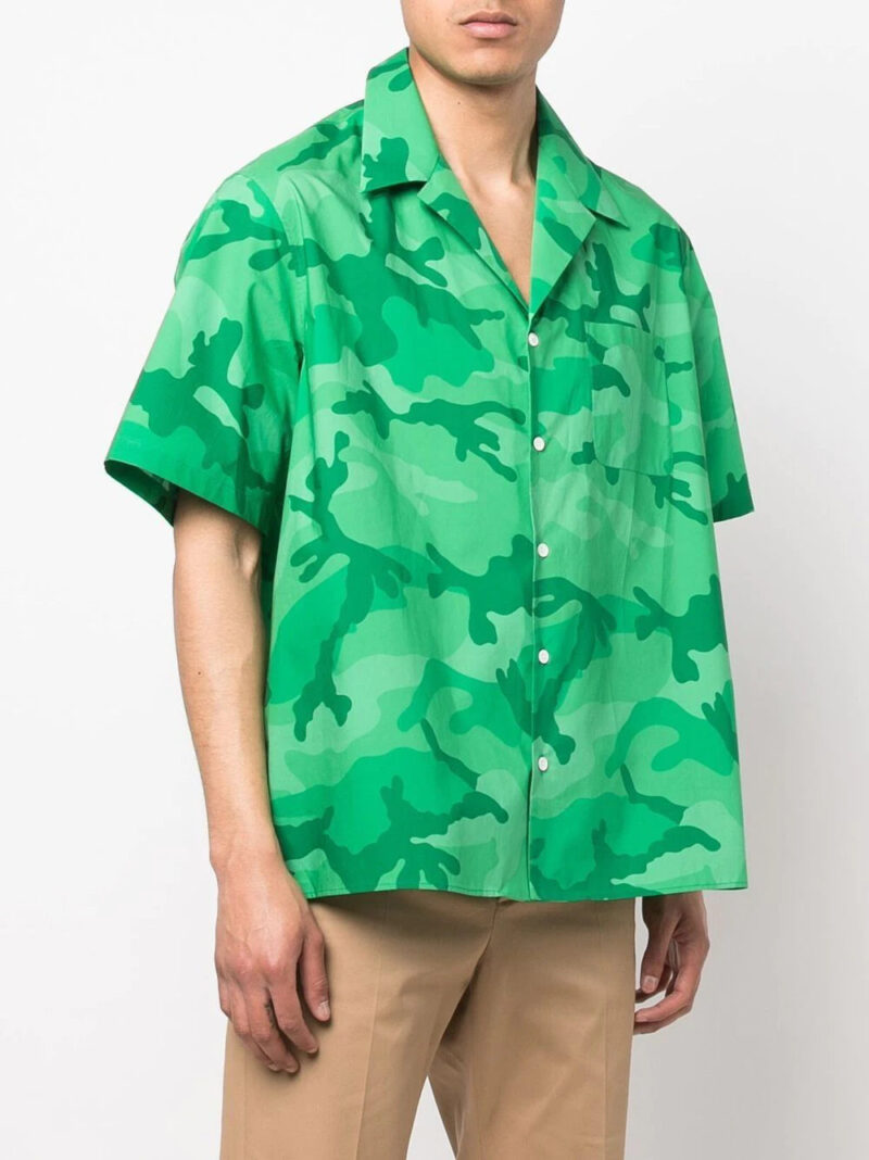 Valentino  camouflage print short-sleeve shirt