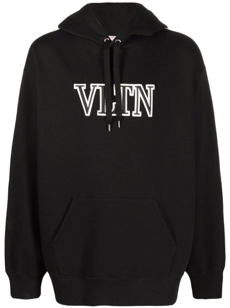 Valentino  logo-print cotton hoodie