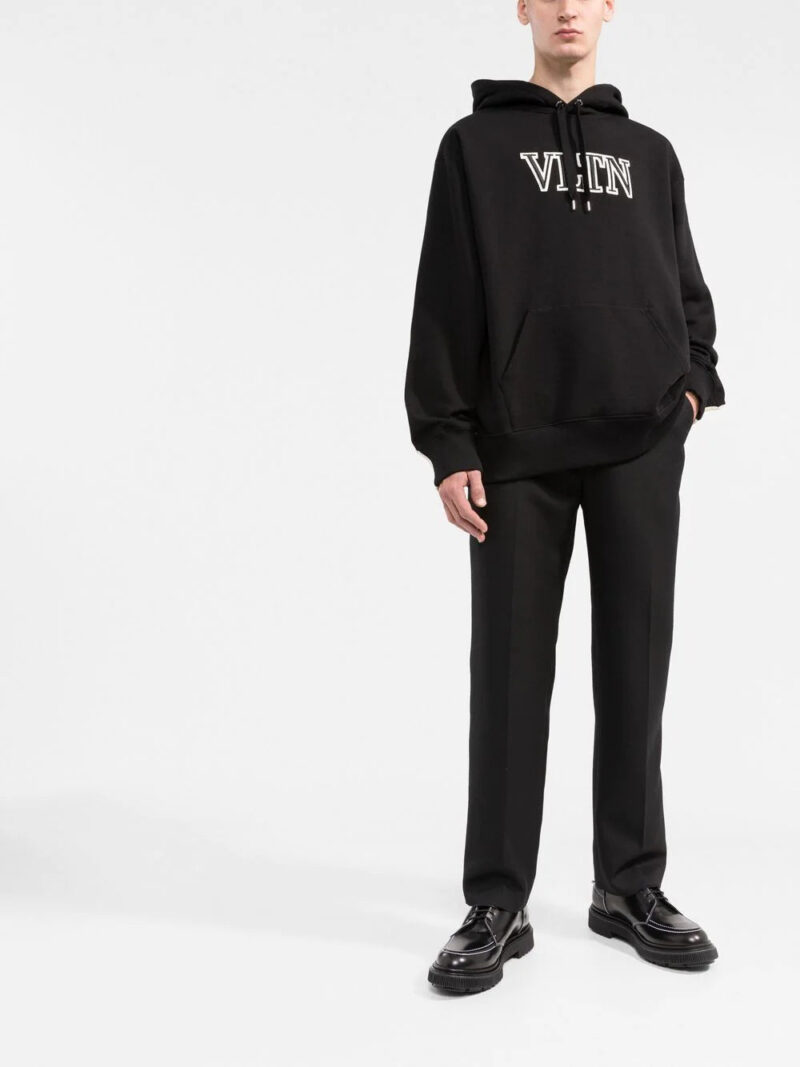 Valentino  logo-print cotton hoodie