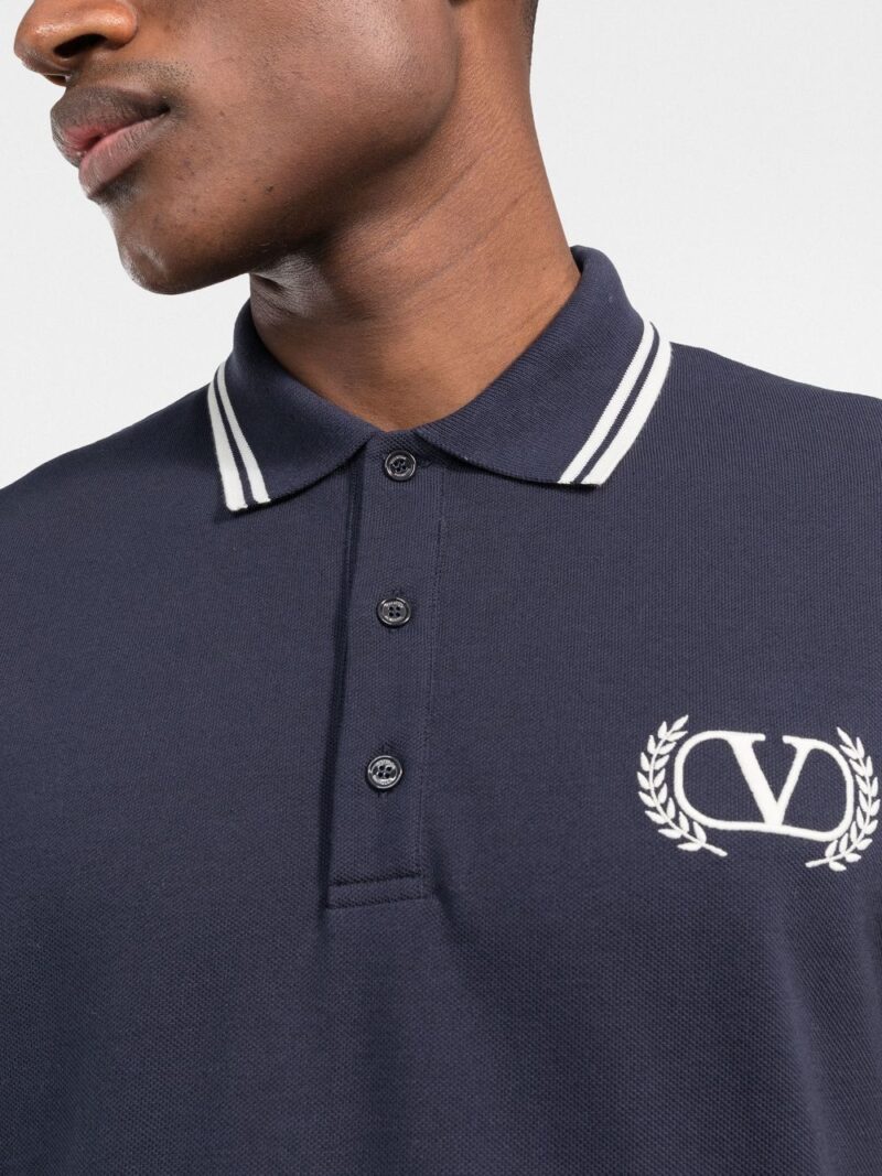 Valentino  embroidered logo polo shirt