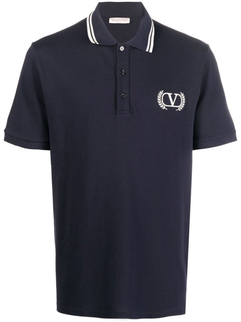 Valentino  embroidered logo polo shirt
