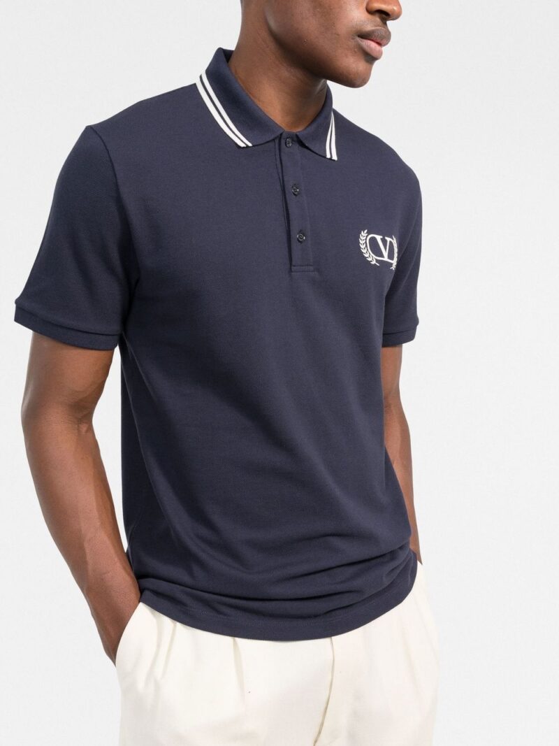 Valentino  embroidered logo polo shirt