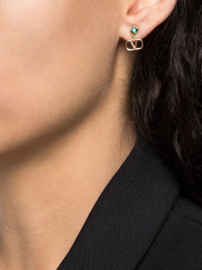 Valentino Garavani  VLogo Signature crystal drop earrings