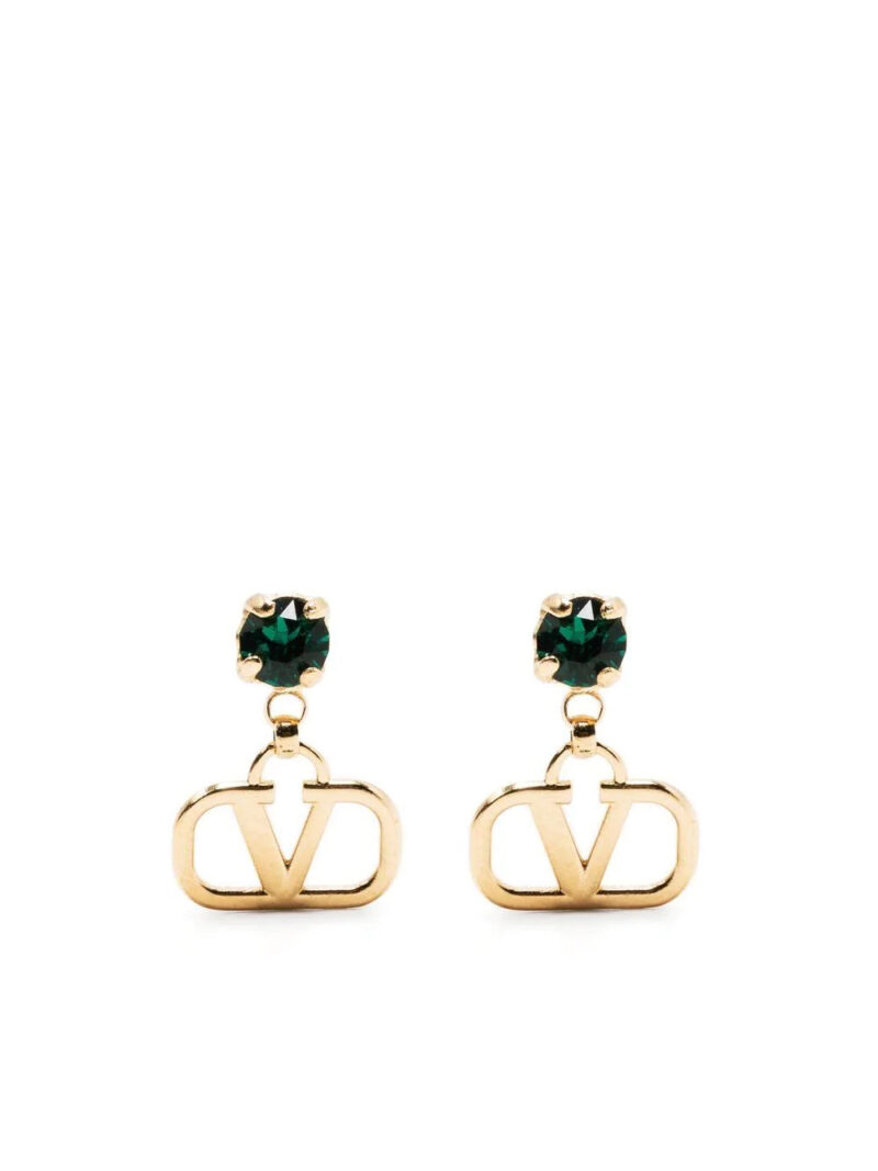 Valentino Garavani  VLogo Signature crystal drop earrings