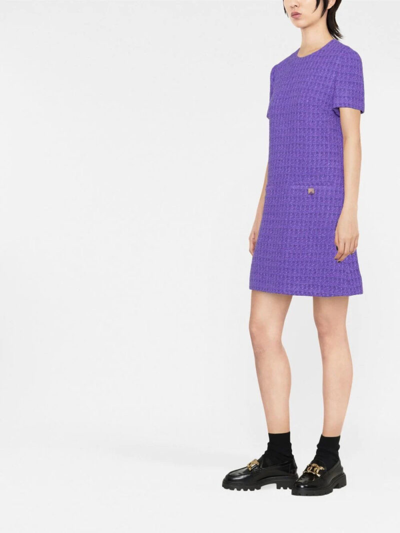 Valentino Garavani  short-sleeve tweed-style dress