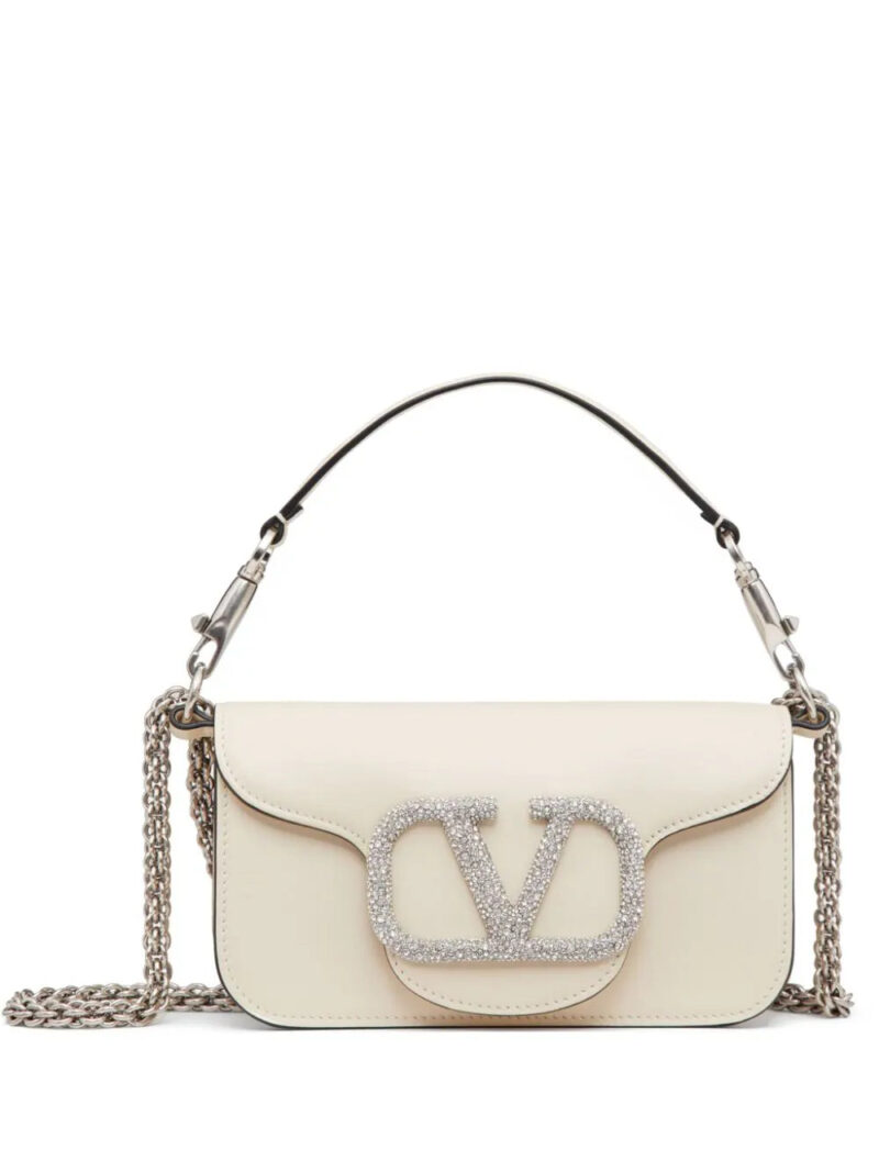 Valentino Garavani  small Locò crystal-embellished shoulder bag