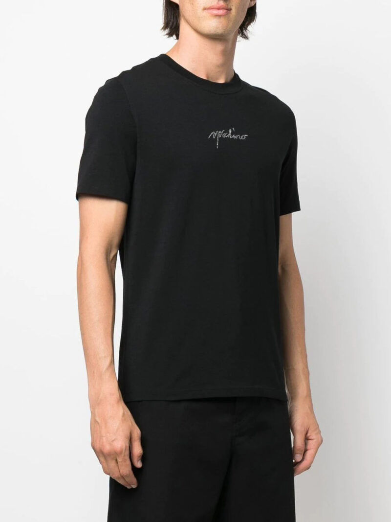 Moschino rhinestone-logo T-shirt