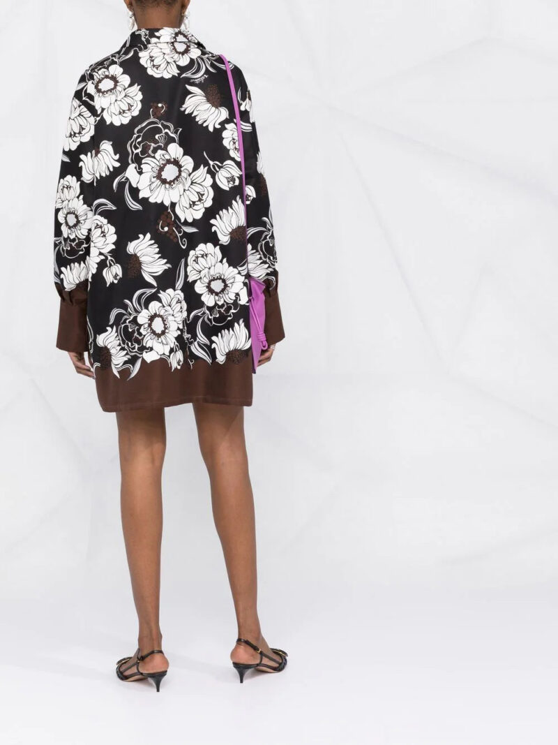 Valentino Garavani floral-print shirt dress